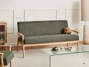 Sofa 3 Seater ESRUM Fabric Light Brown/ Green_1015828