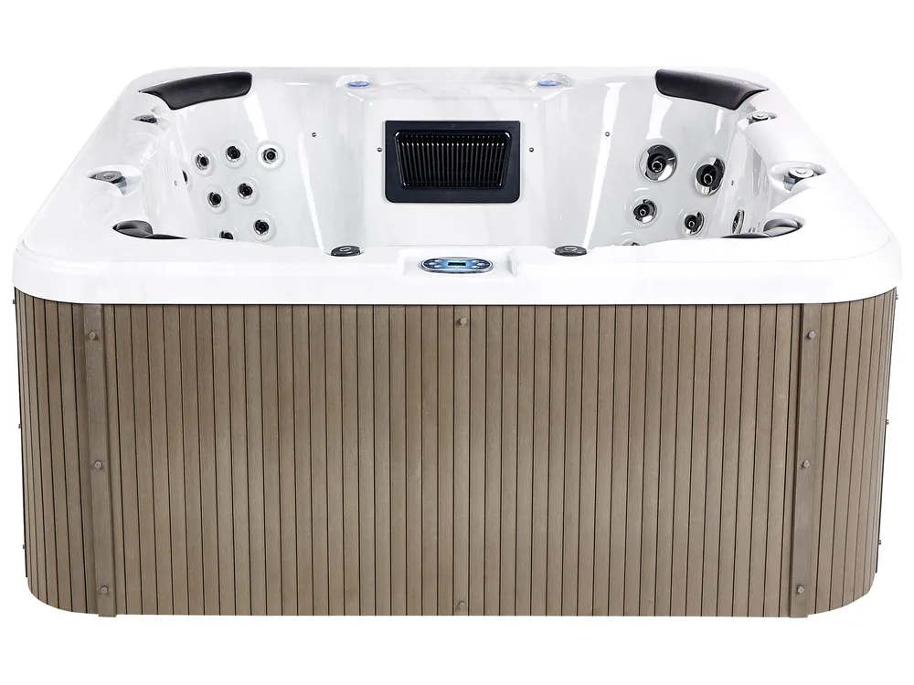 Outdoor Whirlwanne mit LED VILLARRICA Weiß_965298
