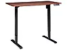 Schreibtisch elektrisch höhenverstellbar TAVARES 120 cm x 60 cm Braun / Schwarz