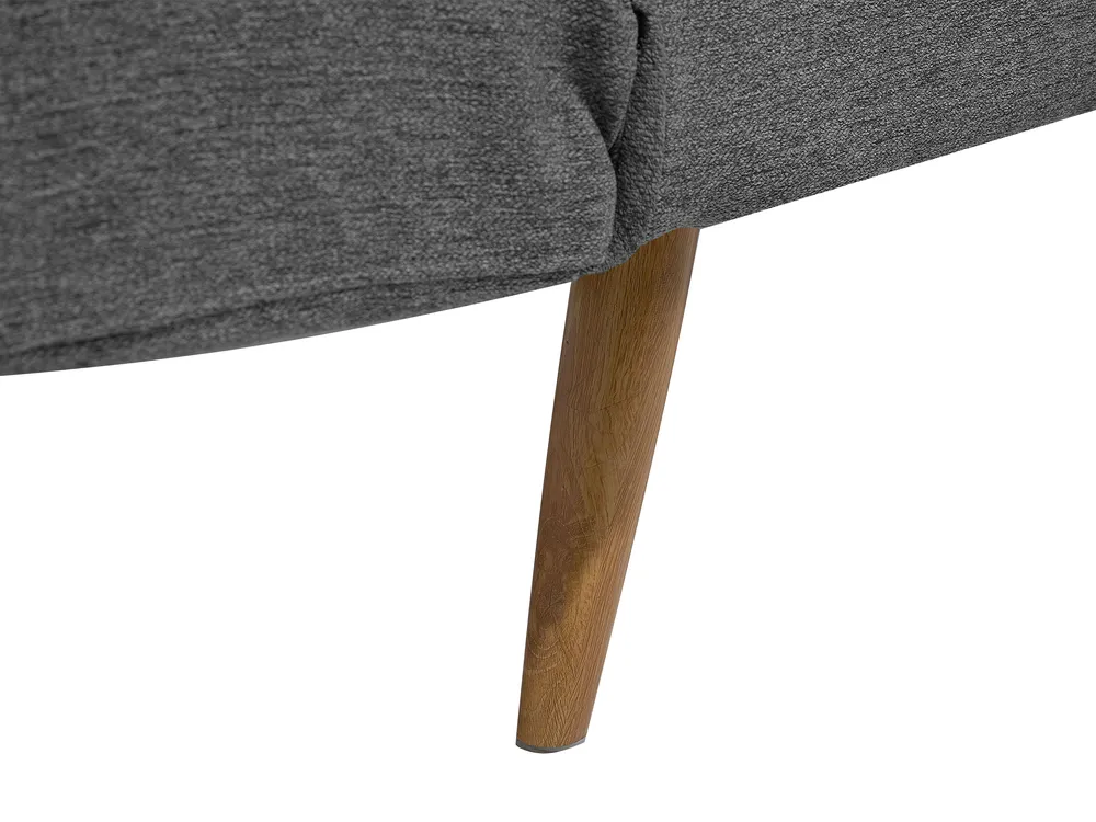 Sofa Bed 2 Seater INGARO Fabric Dark Grey_711898