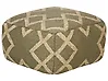 Pouf GOPI Jute Grün