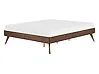 Bett ohne Kopfteil BERRIC 140 x 200 cm Dunkle Esche