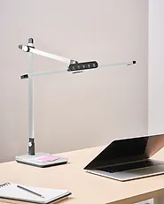 LED Schreibtischlampe SERPENS mit Dimmer Silber_1179099