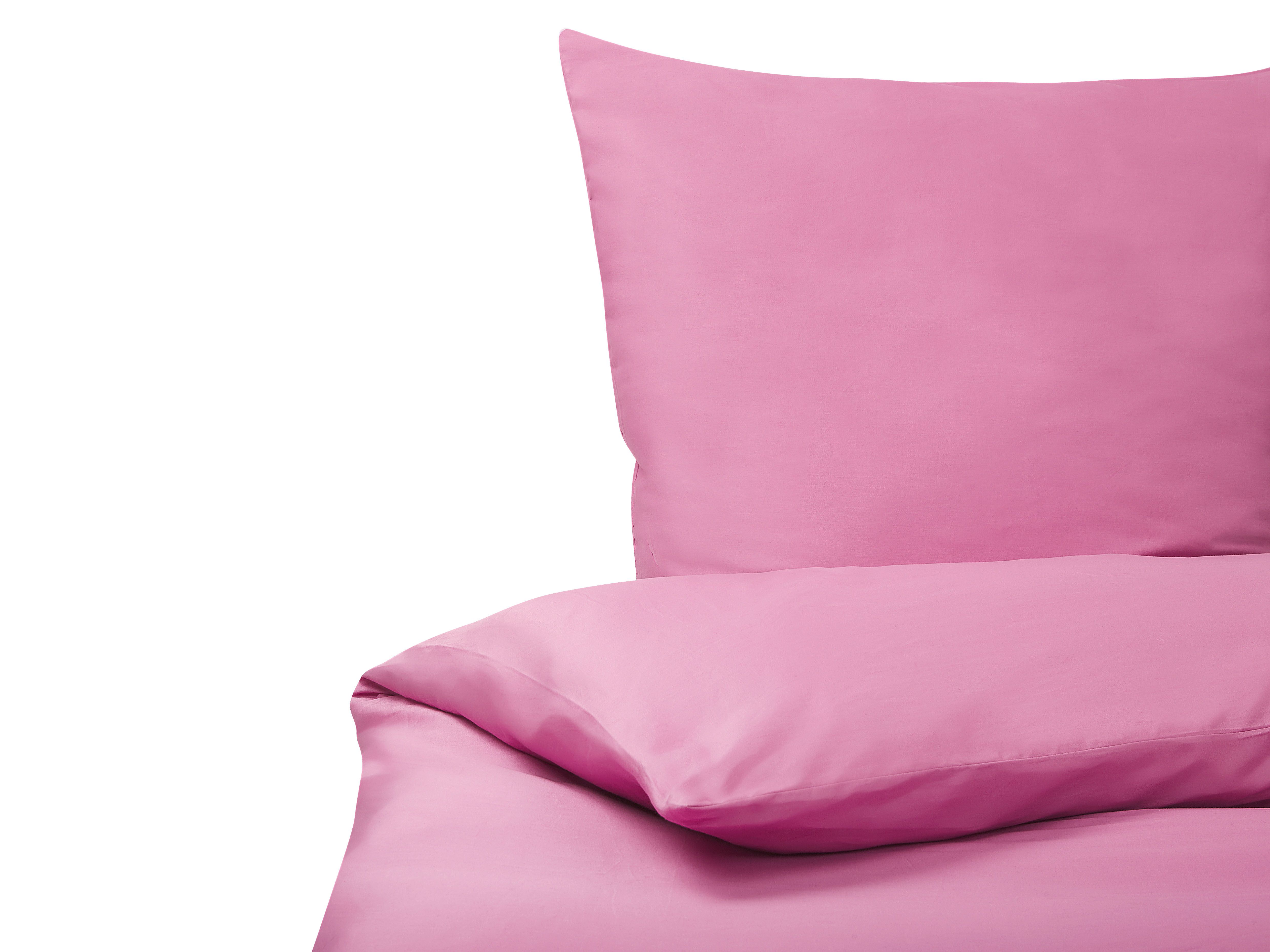 Bettwäsche-Set HARMONRIDGE 220 x 240 cm Baumwollsatin Rosa