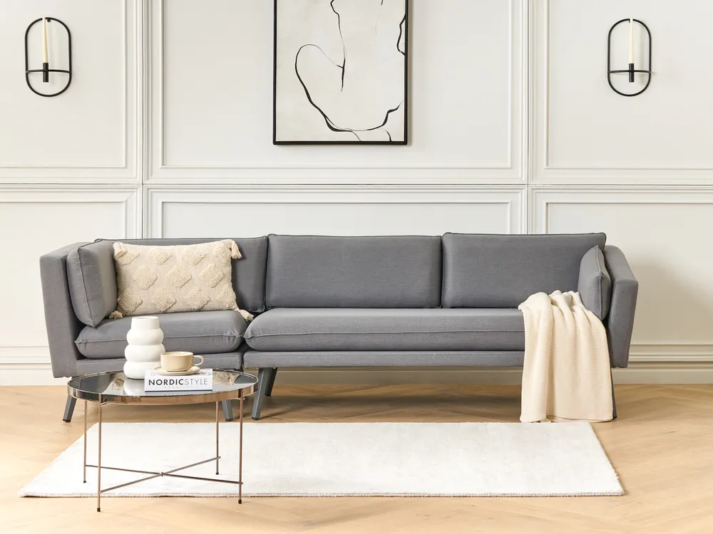 Gartensofa 3-Sitzer LORETELLO Grau linksseitig_872351