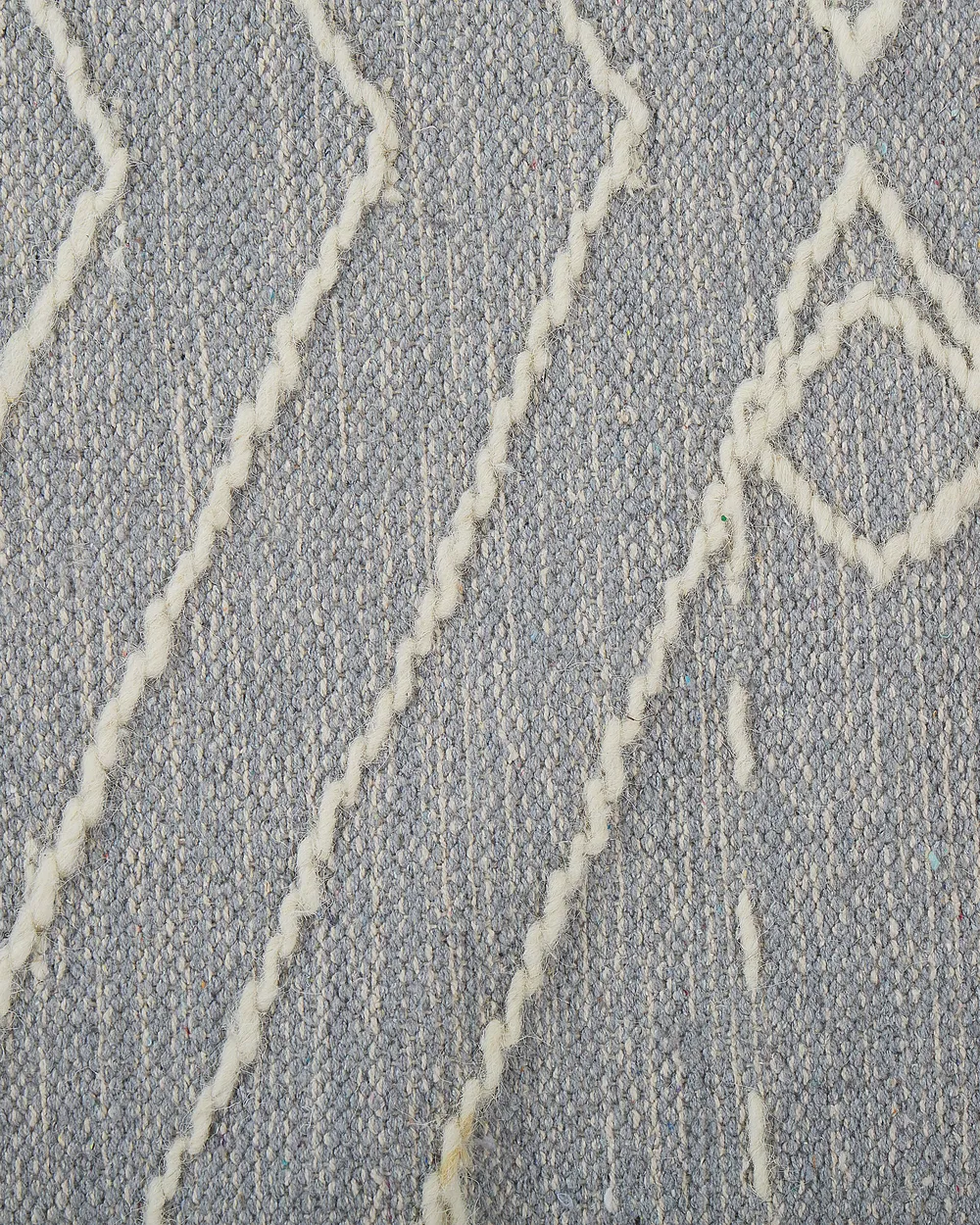 Rug KHENIFRA Light Grey 80 x 150 cm Cotton_831120