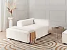 Rechtsseitige Chaiselongue ARDAL Bouclé Cremeweiß