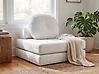 1-Sitzer Schlafsofa OLDEN Cord Cremeweiß