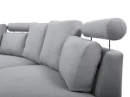 Canapé arrondi 7 places ROTUNDE Tissu Gris clair_709294