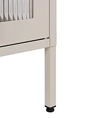 Vitrine mit Glastüren HARLYN  90 cm Metall Beige_1156535