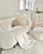 Kuscheldecke ABTEH 150 x 200 cm Weiß_887403