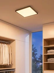LED Deckenlampe TIVORA mit Fernbedienung mit Dimmer Schwarz_1167885