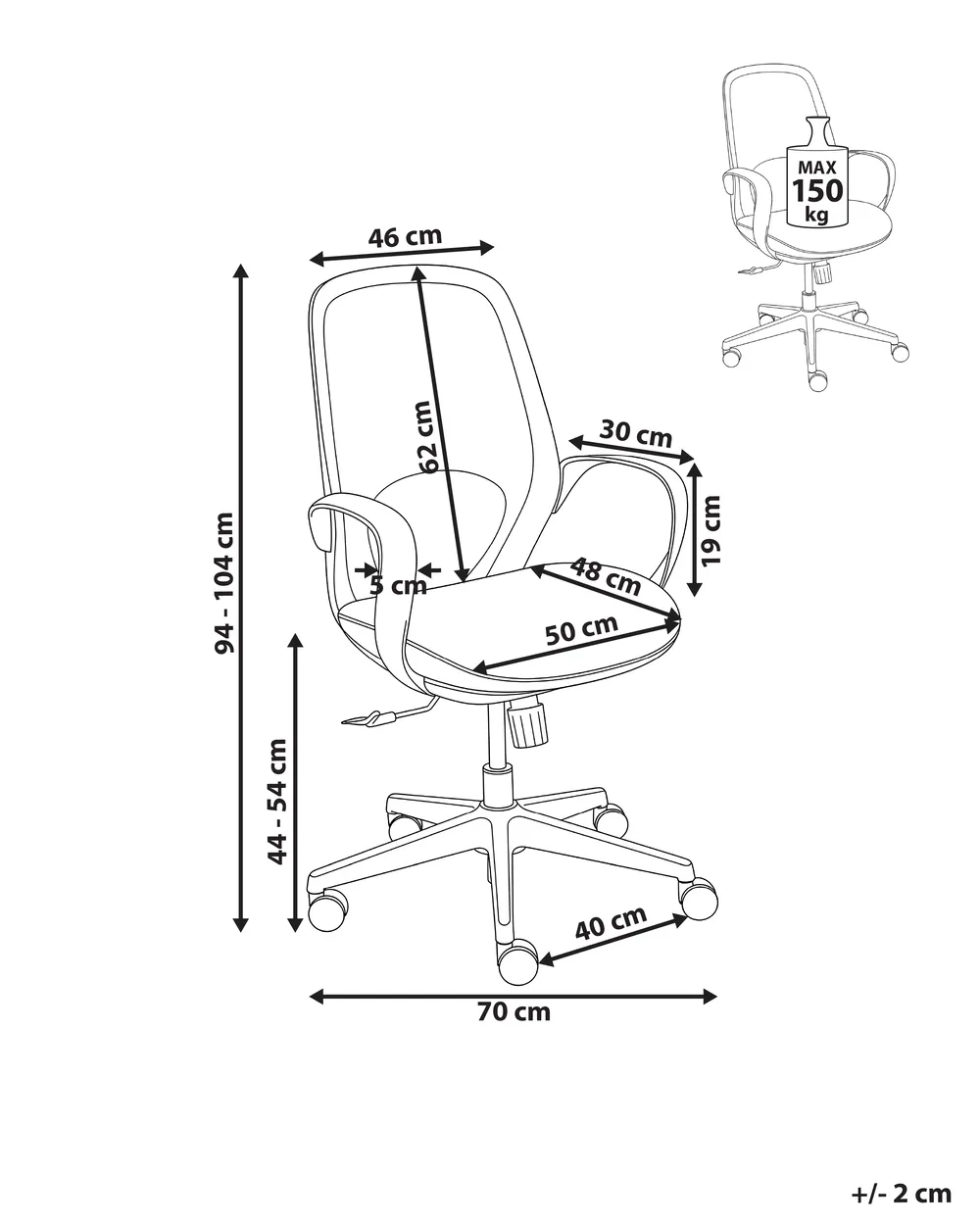 Bürostuhl FOAMA Grau_1050911