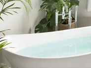 Freistehende Badewanne BUENAVISTA 170 x 73 cm Weiß_755521