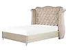 Bed Velvet AYETTE 160 x 200 cm (EU King Size) Beige