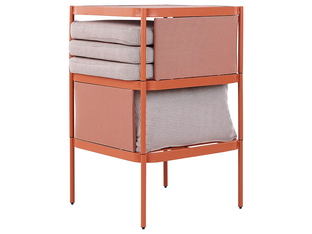 Ensemble de salon de jardin avec table 2 places TERRACINA Métal Orange_826672