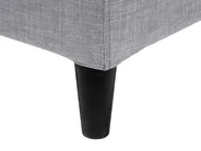 Bett mit LED Stoff FITOU 180 x 200 cm Hellgrau_709552