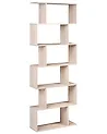 Bücherregal mit 6 Ebenen VALDOSA 190 cm Hellbraun