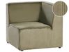 Corner Seat LEMVIG Corduroy Green Right Hand