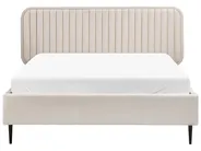 Bed Velvet BRIN 140 x 200 cm (EU Double) Beige_942035