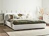 Wasserbett Bouclé LINARDS 180 x 200 cm Weiß