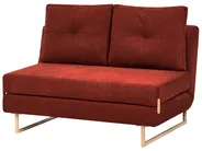 Sofa Bed 2 Seater JERSLEV Fabric Red_1011697