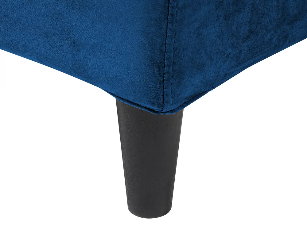 Bett mit Lattenrost Samtstoff FITOU 180 x 200 cm Dunkelblau_710115