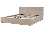 Bett mit Lattenrost Bouclé MIRANDE 160 x 200 cm Taupe_943346