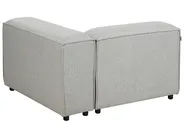 Modul Ecksofa 4-Sitzer ARDAL Stoff Hellgrau rechtsseitig_949515