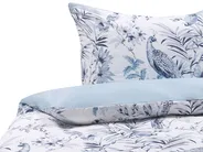 Bettwäsche-Set BALLARD 155 x 220 cm Baumwollsatin Blau_803070