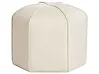 Pouf WISHEK Samtstoff Hellbeige