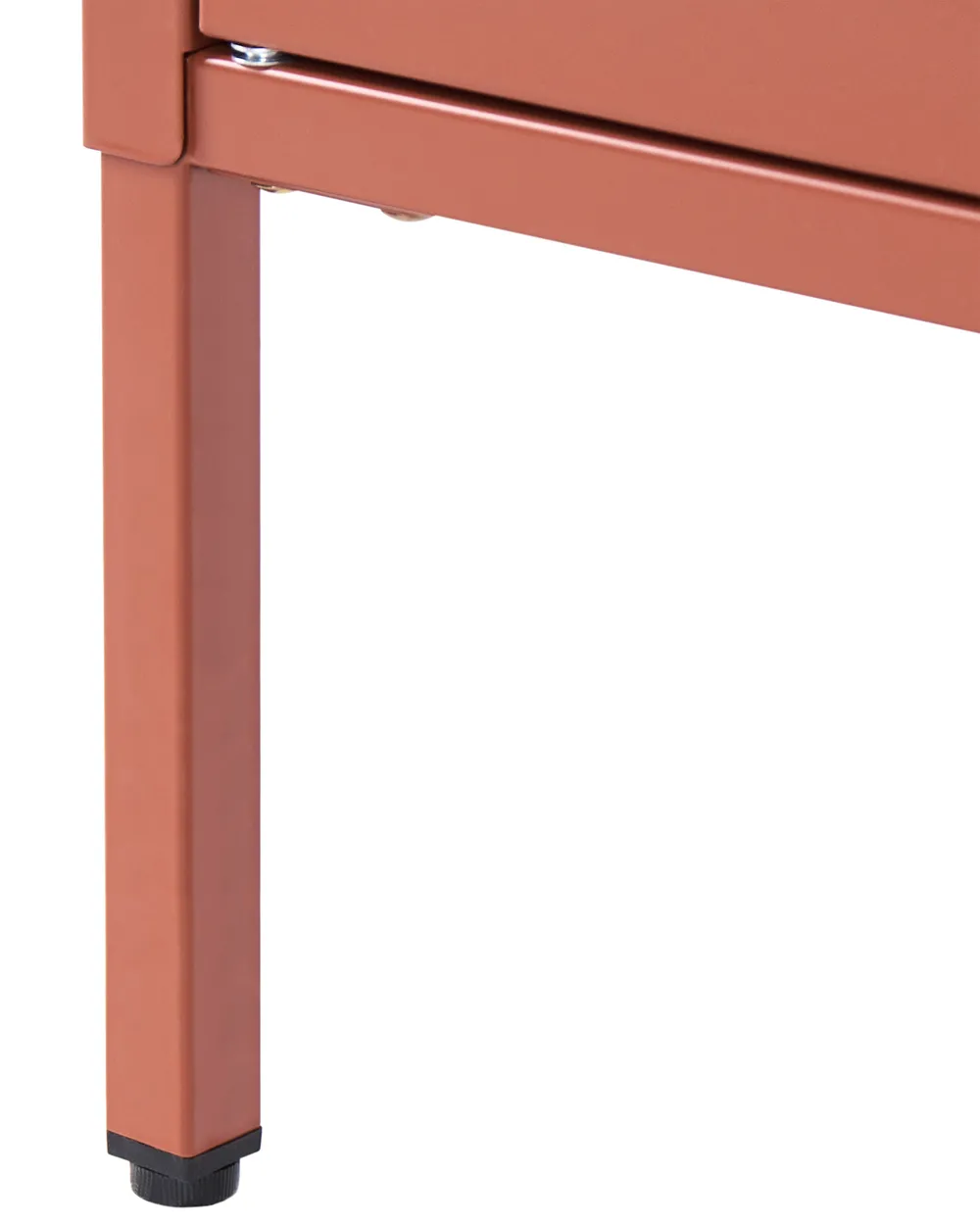Sideboard mit Glastüren SARRE 90 cm Metall Goldbraun_1069114