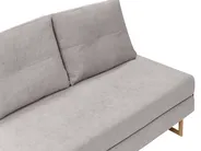 Sofa Bed 2 Seater JERSLEV Fabric Grey_1012038