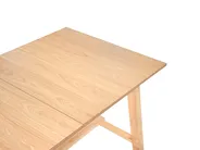 Extending Dining Table BARNES Light Ash Wood 160/200 cm 90 cm_992701