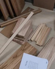 Kommode mit 5 Schubladen SALTON Sassafrasholz Braun_1021145