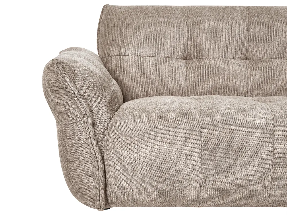 Sofa 2 Seater HALBA Fabric Taupe_1071750