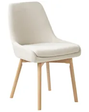 Set of 2 Dining Chairs MELFORT Fabric Off-White_958088