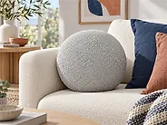 Throw Cushion SALVIA 30 x 30 cm Boucle Grey Solid_1183916