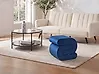 Pouf ARCADIA Samtstoff Marineblau