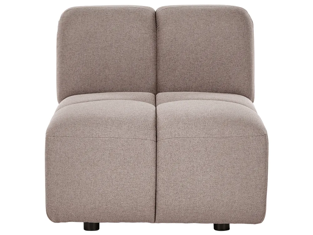 Modul Ecksofa 4-Sitzer MAKSABERG Stoff Taupe linksseitig_1136464