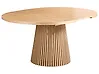 Extending Dining Table MOORE Light Ash Wood 120/160 cm 120 cm