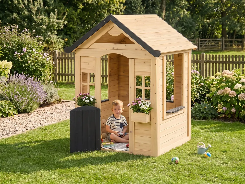 Garten Spielhaus SUTERA Tannenholz Hellbraun
