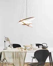 LED Pendant Lamp ATREK Metal Rose Gold_815657
