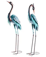 Gartenfigur 2er Set MALOLOS Reiher Blau_1083048