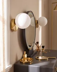 LED Wandlampe TEIFI mit Dimmer Glas Weiß_1102659
