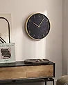 Wanduhr CREUSE Schwarz