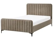 Bed Boucle LUNAN 120 x 200 cm (EU Small Double) Taupe_1025553