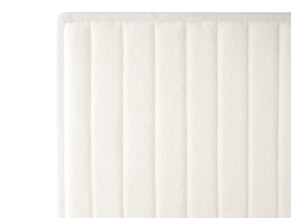 Bett verstellbar Bouclé DUKE II 90 x 200 cm Cremeweiß_1026139