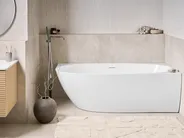 Eckbadewanne PARNAIBA 170 x 80 cm Weiß linksseitig_1017273
