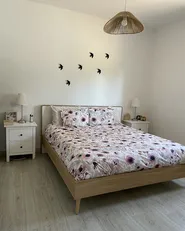 Bett mit Lattenrost SERRIS 180 x 200 cm Hellbraun_907366